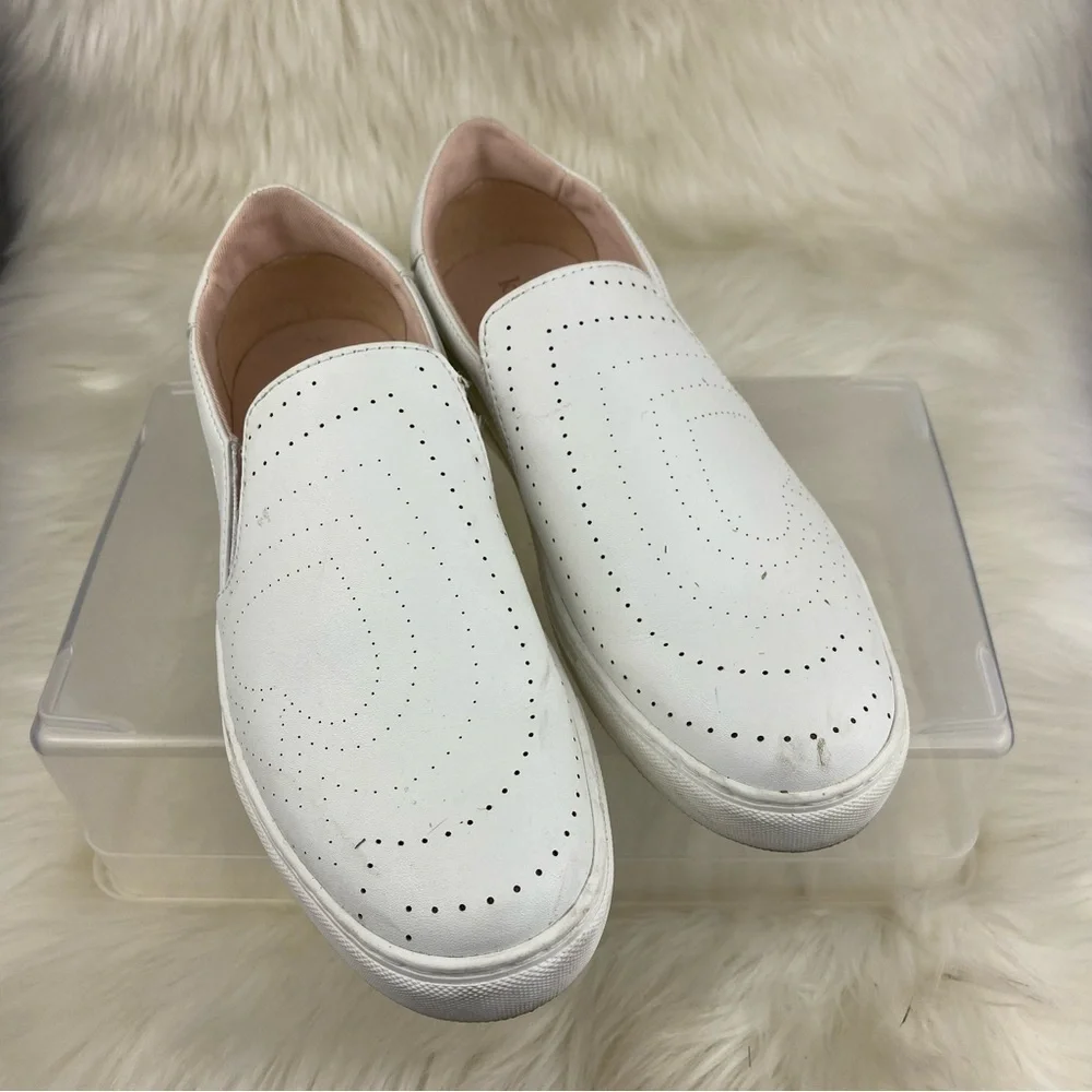 KATE SPADE NY AZORES SLIP PERFORATED SNEAKERS SIZE 7.5 WOMAN